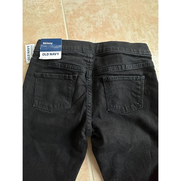 Old Navy Black Skinny Build in tough Adjustable Waist‎ Jegging Girl size L 10-12 - Picture 5 of 7
